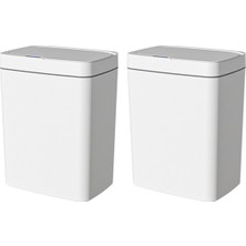 Humble 2 Paket Banyo Çöp Kovası Kapaklı, Akıllı Otomatik Temassız Çöp Kovası, Ince Hareket Sensörlü Su Geçirmez Çöp Kutusu (Yurt Dışından)