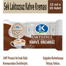 Sek Laktozsuz Kahve Kreması 15 ml x 10 Adet