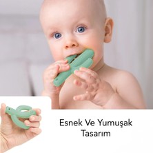 Meleni Baby Kaktüs Bebek Diş Kaşıyıcı - Bebek Diş Kaşıma Dişlik Yeşil