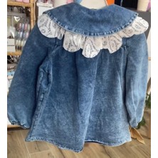 Bloom Baby Kids Güpürlü Bebe Yaka Kot Gömlek Ceket
