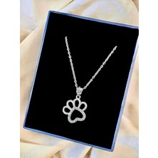 Alâ Silver Jewellery Pati Taşlı Tasarım 925 Ayar Gümüş Kolye