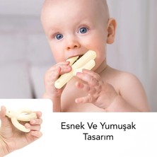 Meleni Baby Kaktüs Bebek Diş Kaşıyıcı - Bebek Diş Kaşıma Dişlik Krem