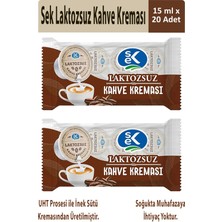 Sek Laktozsuz Kahve Kreması 15 ml x 10 Adet x 2 Paket