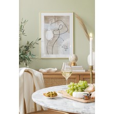 Artavessa Tek Parça Ahşap Çerçeveli Poster Tablo