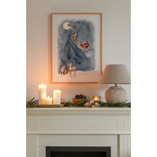 Artavessa Tek Parça Ahşap Çerçeveli Poster Tablo