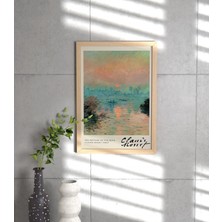 Poster Storeco Posterstoreco Claude Monet 1880 Ahşap Çerçeveli Tablo