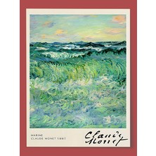 Poster Storeco Posterstoreco Claude Monet 1881 Ahşap Çerçeveli Tablo