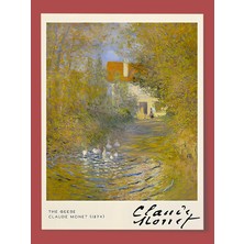 Poster Storeco Posterstoreco Claude Monet 1874 Ahşap Çerçeveli Tablo
