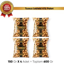 Cemkur Kuruyemiş Kavrulmuş Leblebi Tuzsuz 150GR x 4 Adet