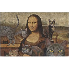 Monnhein Kedi Köpek Komik Tasarımlı Dekoratif Kapı Önü Paspas, Dış Mekan/ev Içi/banyo/mutfak/yatak Odası/giriş Paspasları