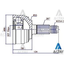 Maher 1749 1749 Aks Kafası Dış Civic 92-95 26X55X30