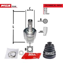 Mga 70348 70348 Aks Kafası Iç Corsa C 02- 1.3 Cdtı 1.7dtı