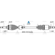 Maher 2080 2080 Aks Komple Ön Swift 06= Uzun