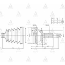 Maher 1801 1801 Aks Kafası Dış Santafe 01-06 2.0 Crdı Absli 52 Diş 27X26X60