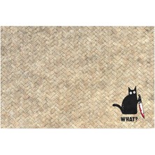 Monnhein Kedi Köpek Komik Tasarımlı Dekoratif Kapı Önü Paspas, Dış Mekan/ev Içi/banyo/mutfak/yatak Odası/giriş Paspasları