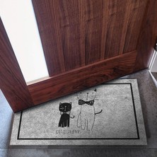 Monnhein Kedi Köpek Komik Tasarımlı Dekoratif Kapı Önü Paspas, Dış Mekan/ev Içi/banyo/mutfak/yatak Odası/giriş Paspasları