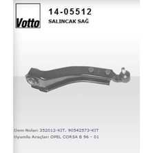Votto 14-05512 14-5512 Salıncak Sağ Corsa B 97- Combo Tigra 93-01 Rotilli