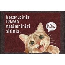 Monnhein Kedi Köpek Komik Tasarımlı Dekoratif Kapı Önü Paspas, Dış Mekan/ev Içi/banyo/mutfak/yatak Odası/giriş Paspasları