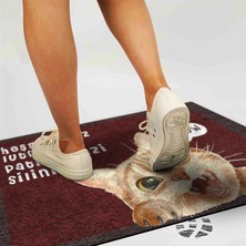 Monnhein Kedi Köpek Komik Tasarımlı Dekoratif Kapı Önü Paspas, Dış Mekan/ev Içi/banyo/mutfak/yatak Odası/giriş Paspasları