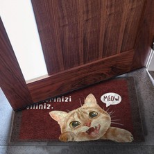 Monnhein Kedi Köpek Komik Tasarımlı Dekoratif Kapı Önü Paspas, Dış Mekan/ev Içi/banyo/mutfak/yatak Odası/giriş Paspasları