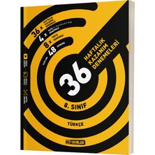 Hız Yayınları 8. Sınıf Türkçe 36 Haftalık Kazanım Denemeleri Sınav Bilgisi ile 384 Sayfa