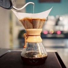 Escobarista Ahşap Boyunlu Chemex Demleme Ekipmanı