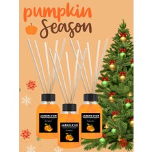 Jardin D'or Balkabağı Çubuklu Oda Kokusu Yılbaşı Set / Pumpkin Reed Diffuser 50 ml * 3 Adet