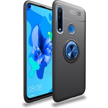 Zipax Huawei P40 Lite E Kılıf Ravel Yüzüklü Silikon Kapak