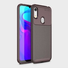 Zipax Huawei Y6S 2019 Kılıf Karbon Görünümlü Silikon Zipax-Zr-Negro