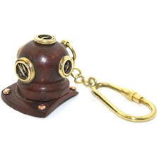 Bazoni Pirinç Dalgıç Başlığı Anahtarlık 2140C