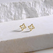 goldkupe 14 Ayar Altın Noktalı Sade Küpe 0,89 gr