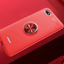 Zipax Xiaomi Redmi 6A Kılıf Ravel Yüzüklü Standlı Silikon Kapak