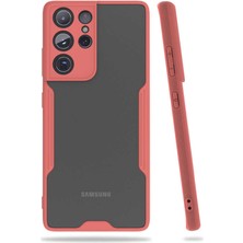 Zipax Samsung Galaxy S21 Ultra Kılıf Ultra Ince Buzlu Zipax-Zr-Parfe