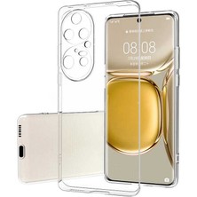 Zipax Huawei P50 Pro Kılıf Şeffaf Ince Esnek Silikon Kılıf Zipax-Süper