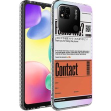 Zipax Xiaomi Redmi 10C Kılıf Airbag Kenarlı Renkli Desenli Silikon Elegans Kapak