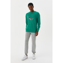 No Fear Erkek Sweatshirt Yeşil M500235