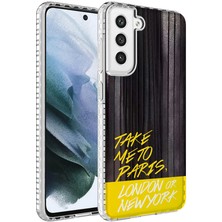 Zipax Samsung Galaxy S21 Fe Kılıf Airbag Kenarlı Renkli Desenli Silikon Elegans Kapak
