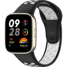 Zipax Xiaomi Redmi Watch 3 Silikon Delikli Spor Kordon Azn-Delikli