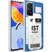 Zipax Xiaomi Redmi Note 11 Global Kılıf Airbag Kenarlı Renkli Desenli Silikon Elegans Kapak