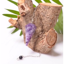 Taş Sandığı Lepidolit Taşı Pandül - Sarkaç