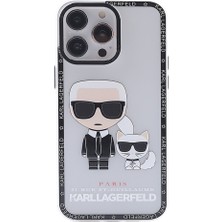 Zipax Apple iPhone 13 Pro Max Kılıf Prada Desenli Silikon Kapak