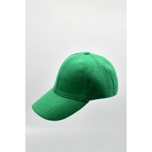 Külah Kadın Açık Yeşil Yünlü Kışlık Beyzbol Kep Şapka