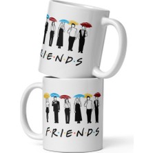 Veintitres Friends Baskılı Çift Kupa Seti 2'li Çift Kupası