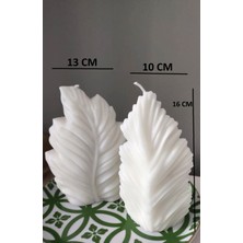 Selins Art Candle Yaprak 2'li Mum Seti Vegan Soya Wax