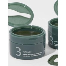 Numbuzin - No.3 Pore & Makeup Cleansing Balm With Green Tea And Charcoal