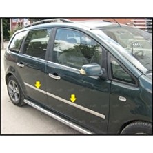 Ebal Oto Ford C-Max Krom Yan Kapı Çıtası 4 Parça 2004-2011 Arası Uyumlu Paslanmaz Çelik