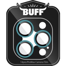 Buff iPhone 14 Pro Max / 14 Pro Neon Metal Lens Koruyucu Sky Blue