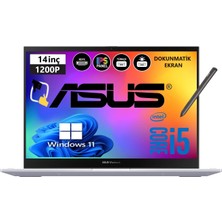 Asus Vivobook S 14 Flip TP3402VA-LZ187W Intel Core I5-1335U 40GB Ram 2tb SSD 14'' IPS Dokunmatik Kalemli W11 Home Taşınabilir Bilgisayar Snertech