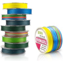 Rikimaru 0.23 mm Rw8-8 Katlı 150 Metre Multicolour,renkli Ip,örgü,ipek Misina