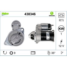 Valeo 438346 438346 Marş Motoru Ford Fiesta V11 1.1 H1BT11000AC